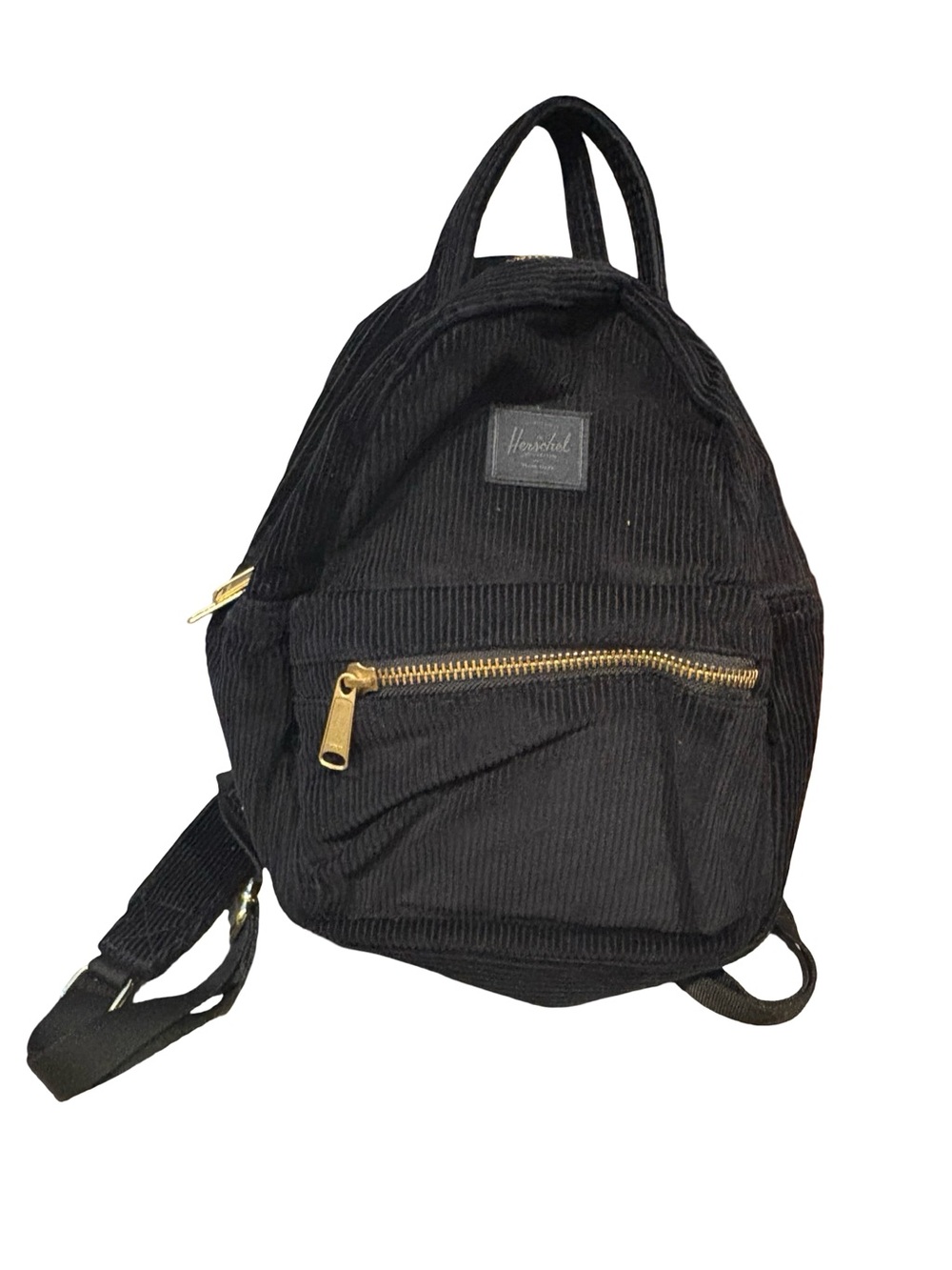 Herschel Supply Company Black Corduroy Mini Backpack